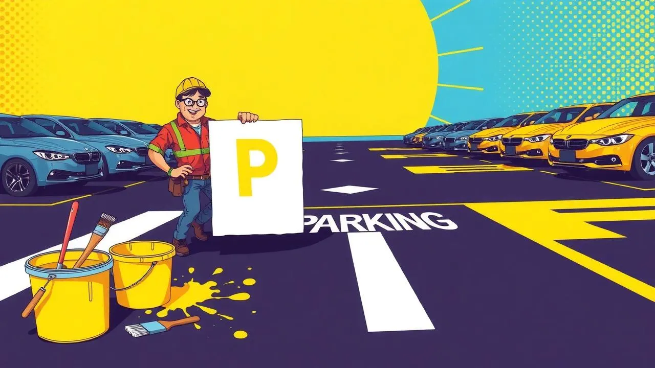 How to Use Traffic Marking Stencils for Parking Lots