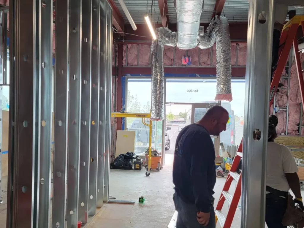 Zavza Seal workers during aspen dental, Holbrook NY construction