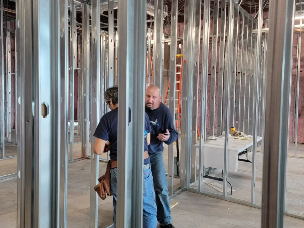 Zavza Seal workers during aspen dental, Holbrook NY construction