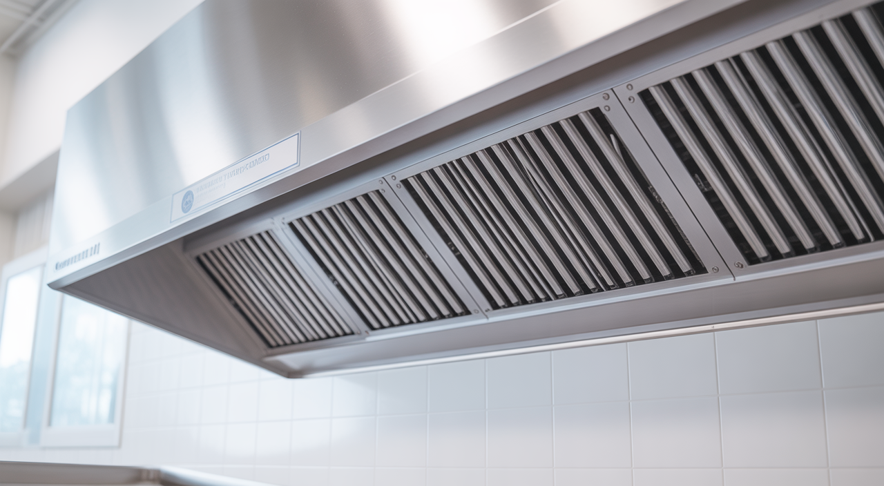 Professional kitchen hood cleaning service ensures fire safety and compliance.