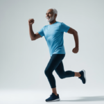 Senior adult confidently walking, symbolizing successful hip replacement recovery and regained mobility.