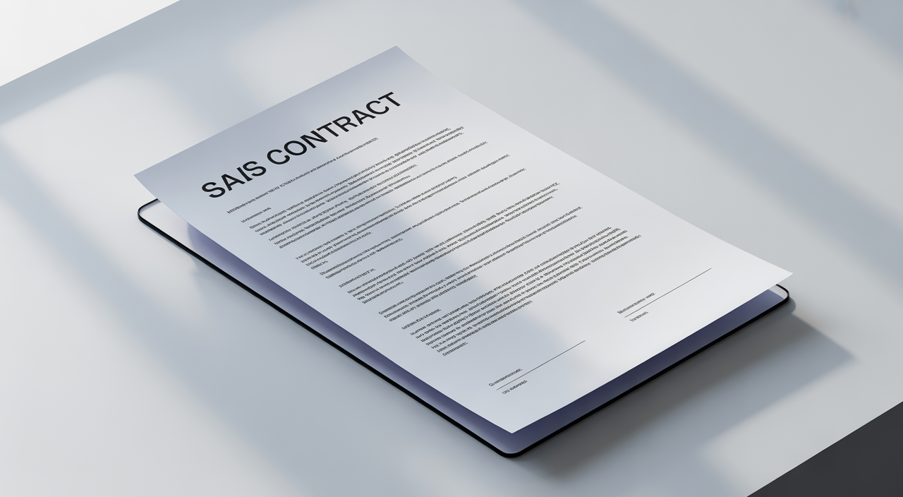 SaaS contract lawyer reviewing software subscription agreement
